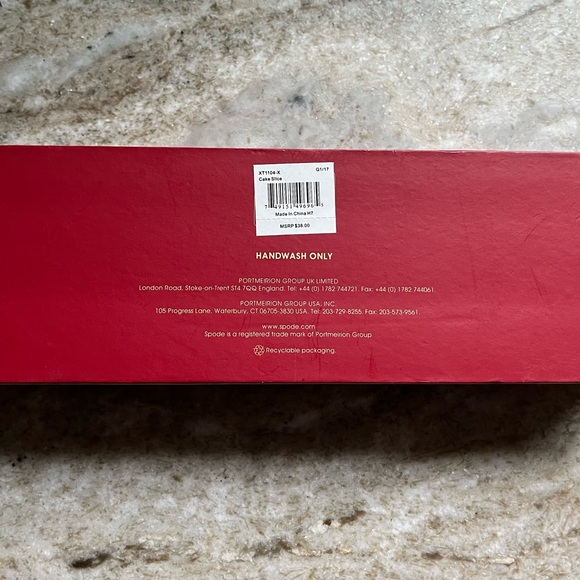 Spode christmas tree cake knife and candy/nut dish NEW - Picture 7 of 7